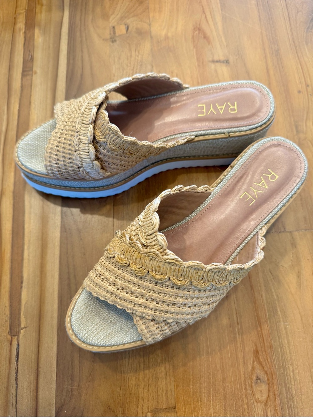 RAYE Stasia Wedge Platform in Nude